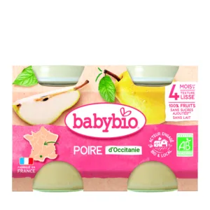 Pot poire 2 x 130 g bio