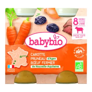 Carotte pruneau buf 2 x 200 g bio