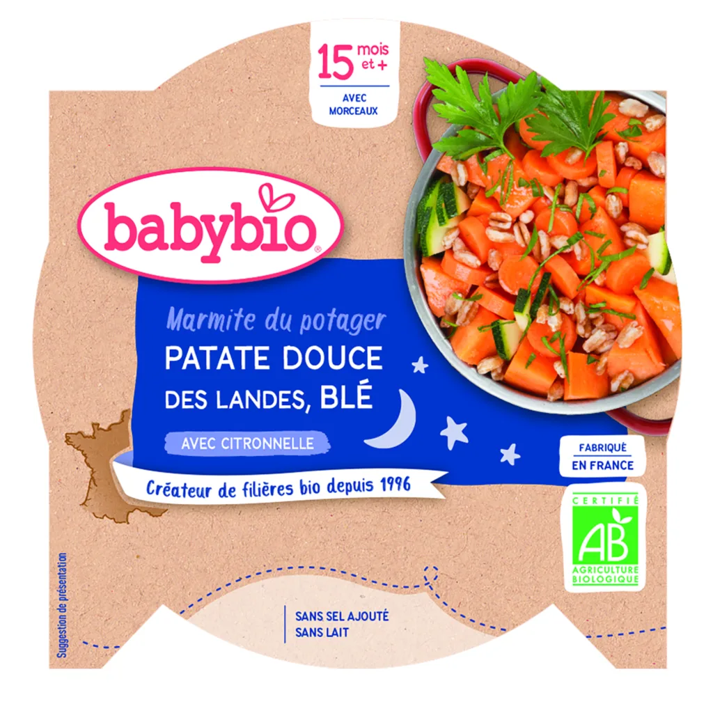 Patate douce et blé bio