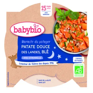 Patate douce et blé bio