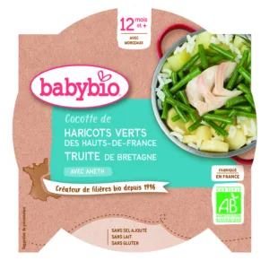 Légumes et truite bio