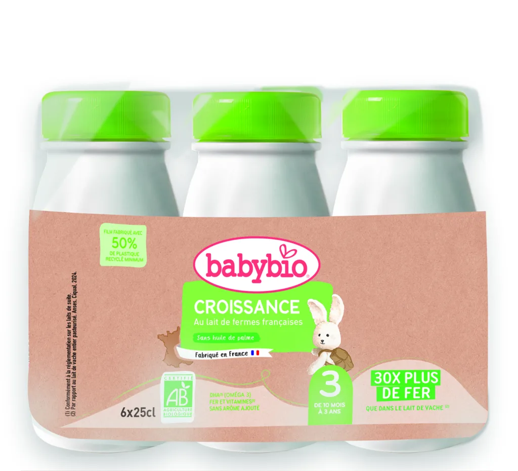 Lait croissance 25 cl bio