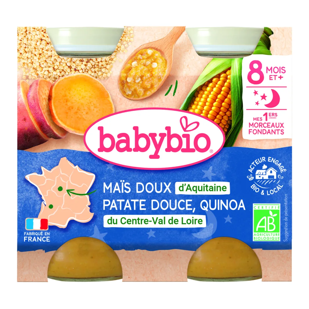 Maïs patate douce quinoa bio