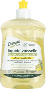 Liquide vaisselle au citron et à la menthe