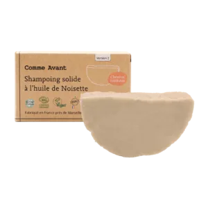Shampoing solide à la noisette