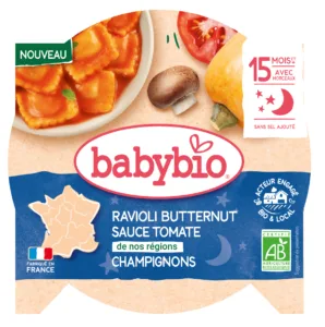 Raviolis butternut sauce tomate champignon bio