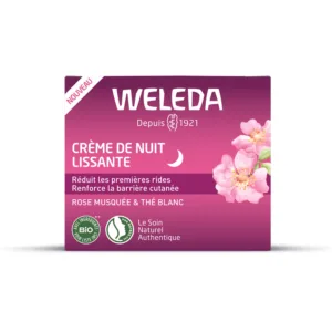 Crème de nuit rose et lissante