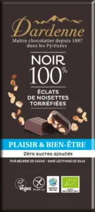Tablette noir 100 % eclat noiset bio